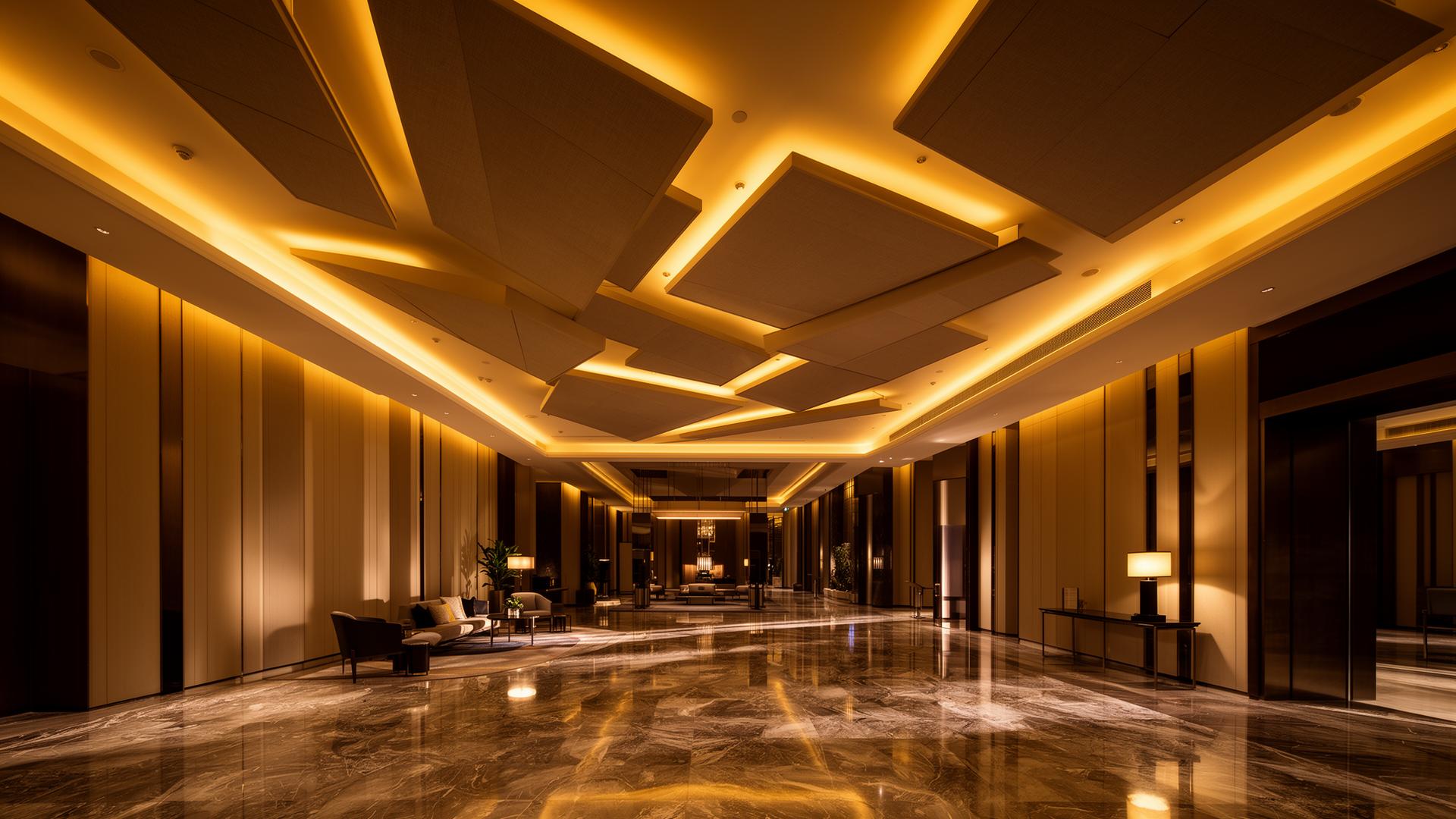 Luxury interior with premium gypsum ceiling